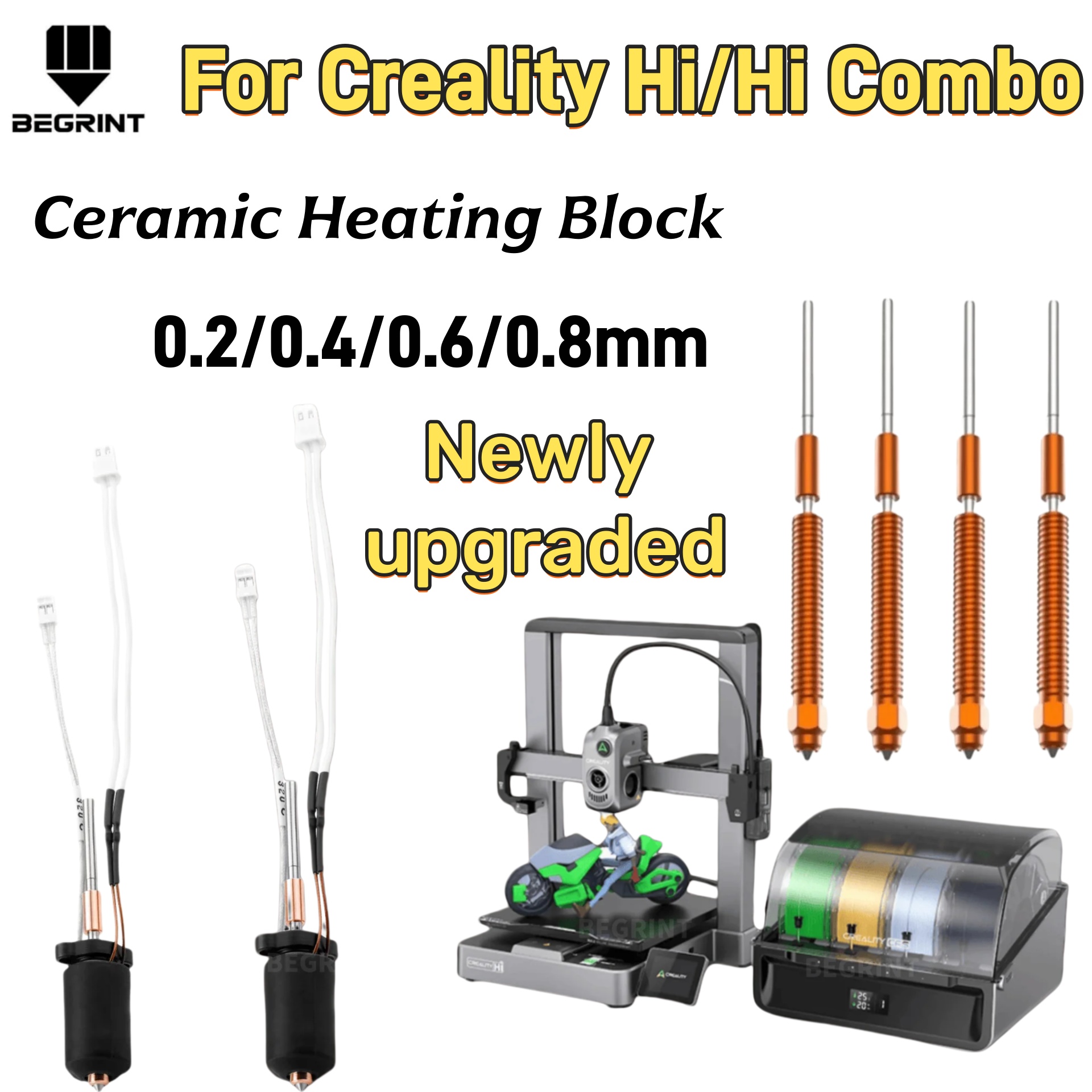 Ceramic Heat Emitter - Creality Hi Hi Combo용 고온 세라믹